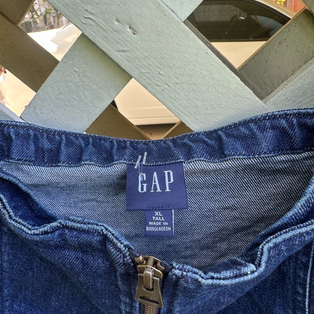 Gap Denim Zip-Front Mini Dress - Picture 6 of 7